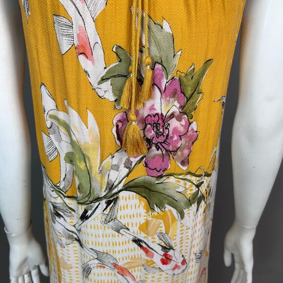 Anthropologie One September Dress Small Paradiso Halter boho embroidered Maxi - Picture 10 of 12